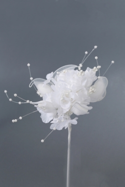 Nikahseker Weißer Blumenstrauß mit perlen 